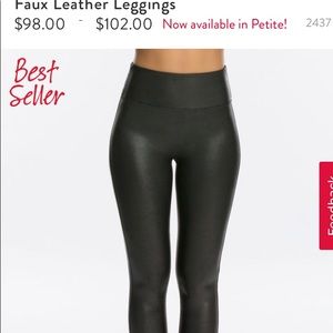 Spanx Faux Leather leggings